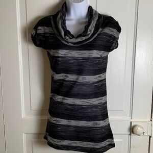 Decoded Black and Gray Cowl Neck  Top Size M
